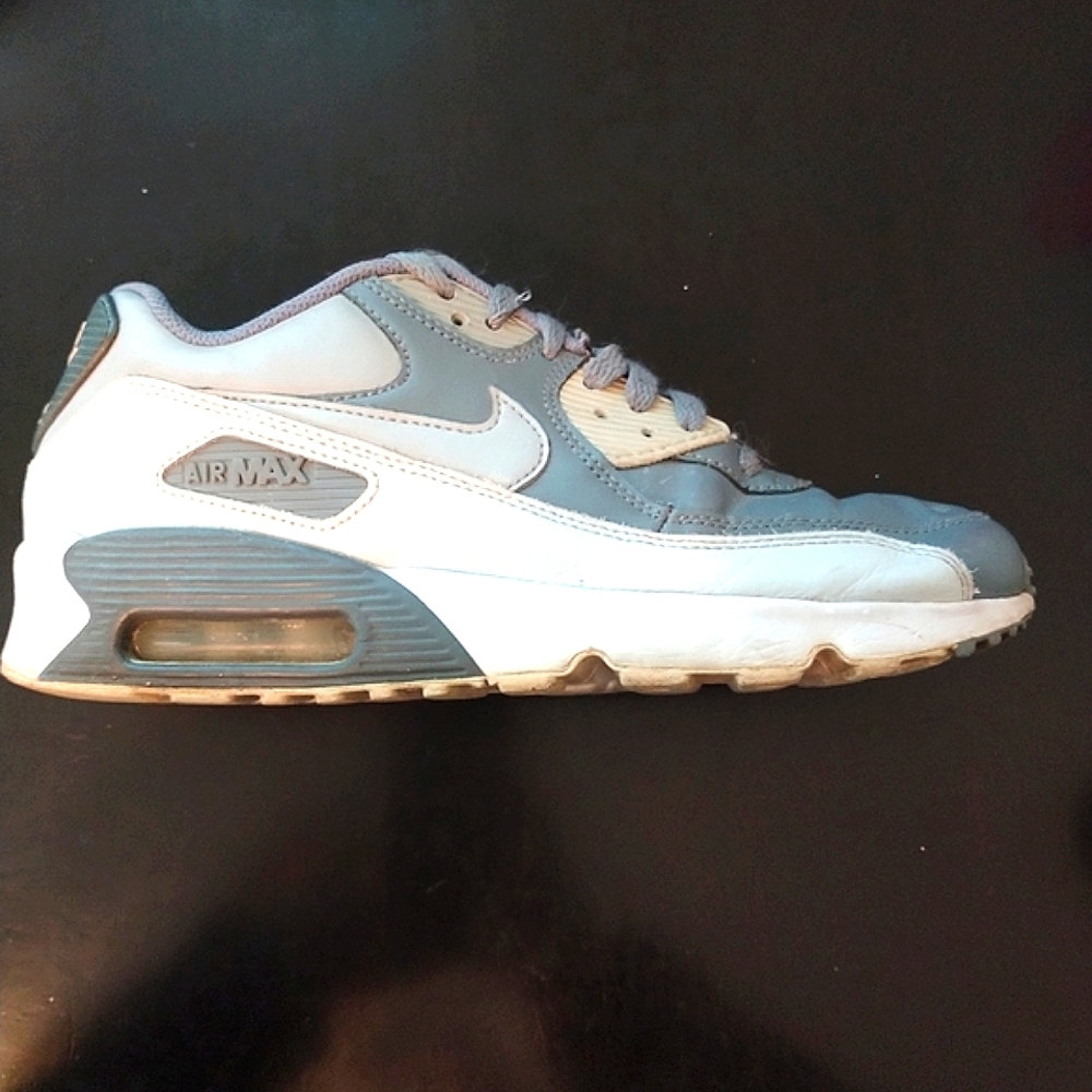 Nike Air Max 90 Shoe Sneakers Ltr Cool Grey/Wolf Grey 833412-013 Size 6.5 W 8